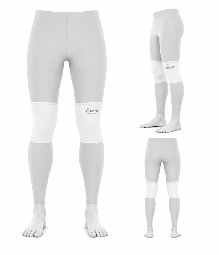 Kurio Compression Knee Sleeves Short