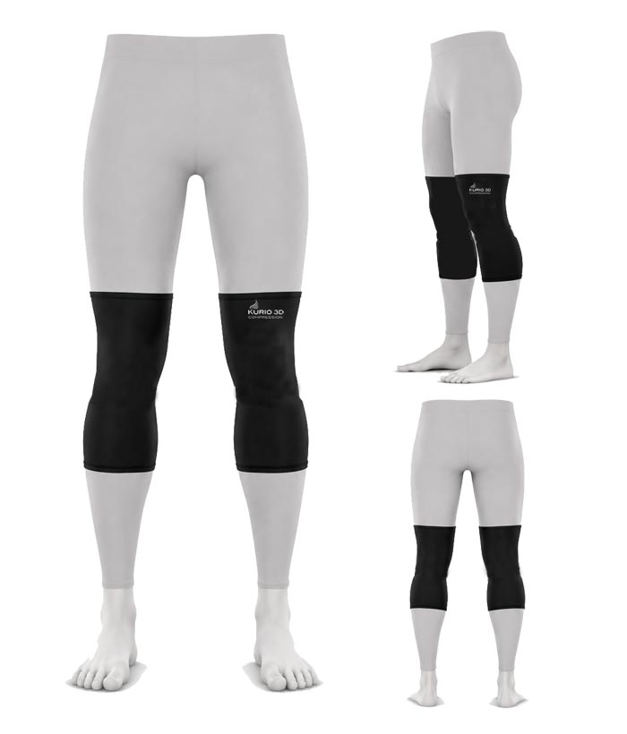 Kurio 3D Compression Knee Sleeves - Mid