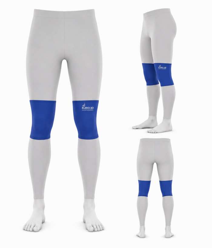 Kurio 3D Compression Knee Sleeves - Short